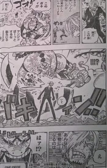 サンジ強化イベント到来か ジェルマの科学力で外骨格出現 再びゾロと並び両翼を担えるのか One Piece 1028話 まとめサイト 青空